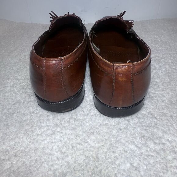 Men's Vintage FLORSHEIM Barletta Dress Shoes Brown Loafer Slip On Size 11D - Picture 4 of 8